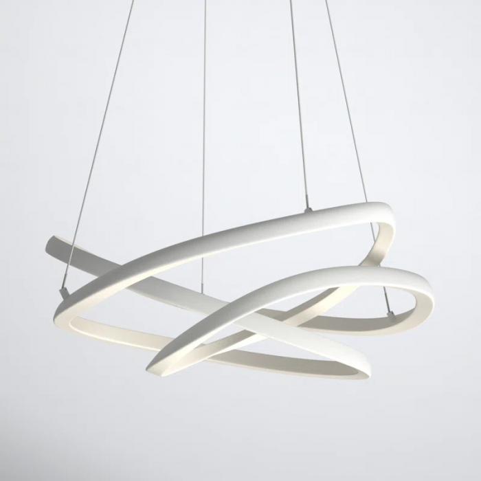 Peabody 1 - Light Matte White LED Unique/Statement Pendant - Image 3
