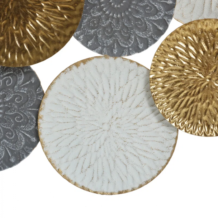 Gold Modern Abstract Wall Decor on Metal - Image 3