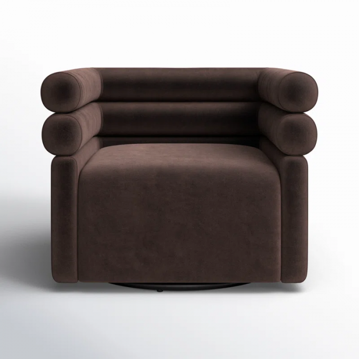 Arve Upholstered Swivel Armchair - Image 2
