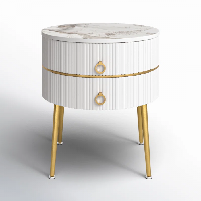 Midwest 21.85'' Tall 2 - Drawer End Table - Image 4