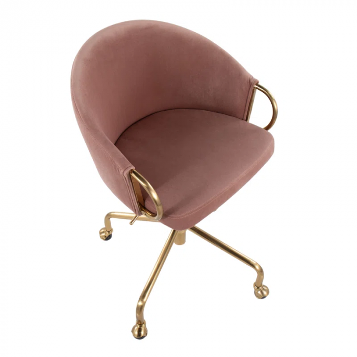 Audwine Velvet Task Chair - Image 12