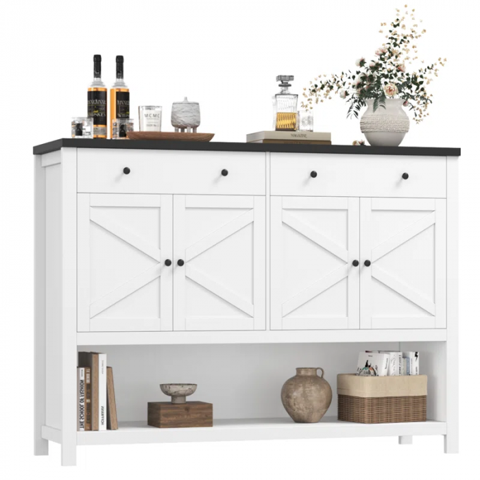 55.1" Upgraded Console Table, Entryway Table with Open Shelf - Image 2