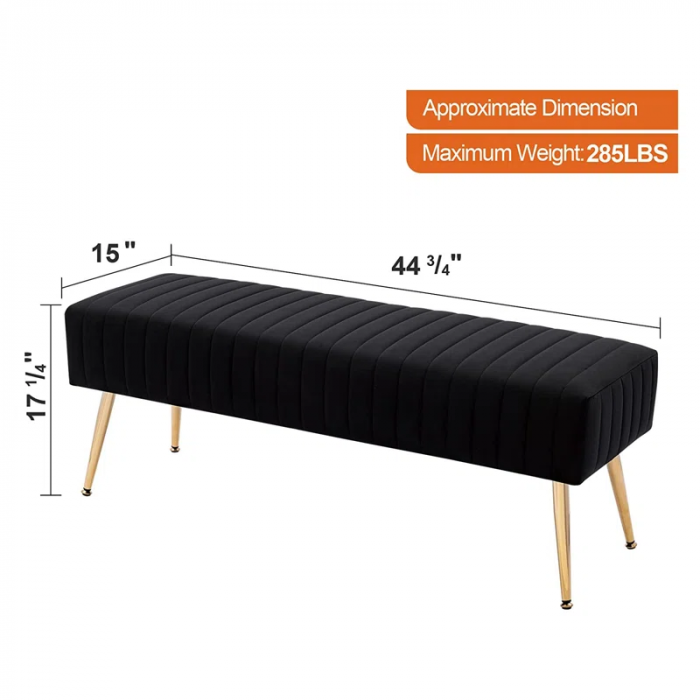 Rodjanae Velvet with Upholstery Bench - Image 7