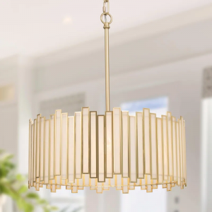 Atchison 4 - Light 16“ Width Dimmable Drum Chandelier UL Certified