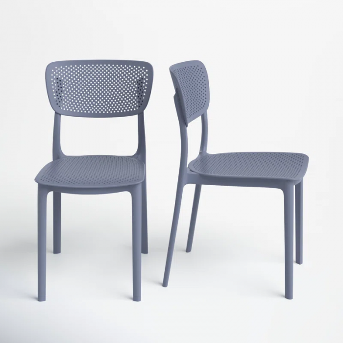 Farrah Outdoor Stacking Dining Side Chair - Image 2