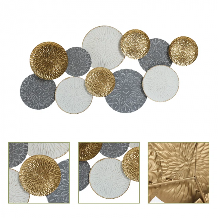 Gold Modern Abstract Wall Decor on Metal - Image 10