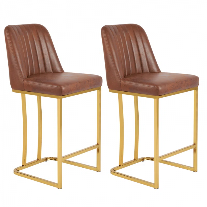 Branchville Upholstered Counter Stool with Metal Frame - Image 3