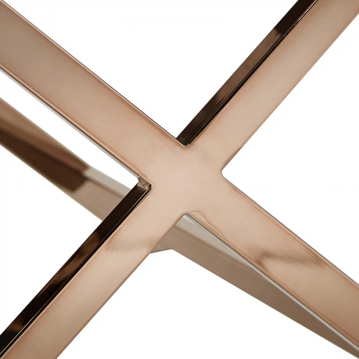Nyasha Mirrored Glass Top End Table with Storage - Image 5