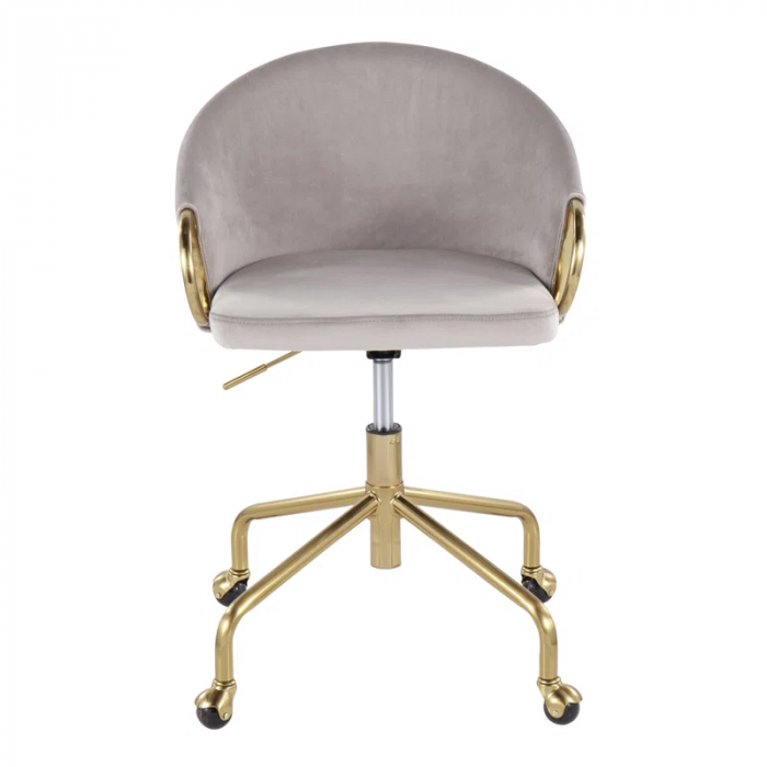 Audwine Velvet Task Chair - Image 4