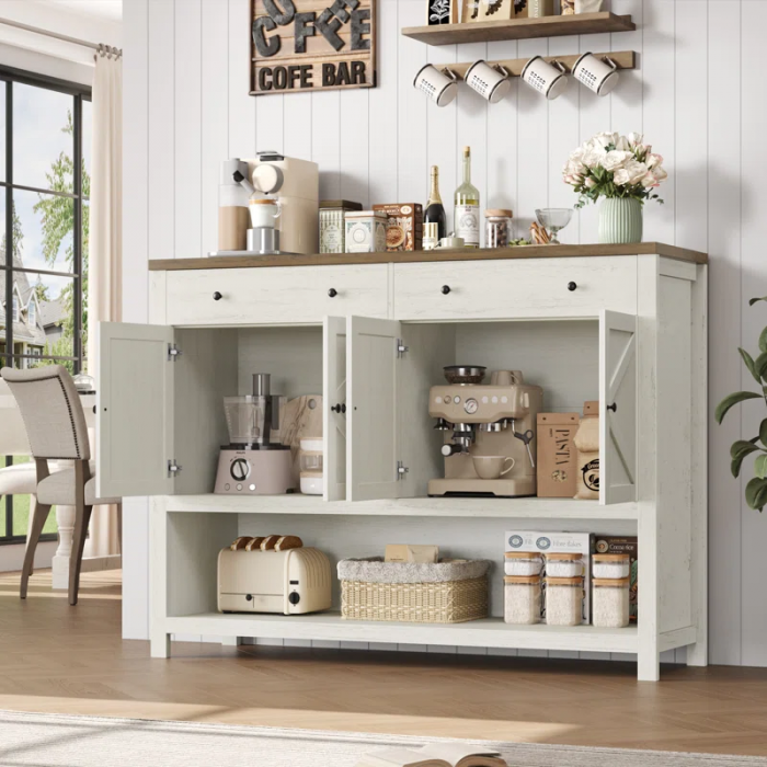 55.1" Upgraded Console Table, Entryway Table with Open Shelf - Image 5