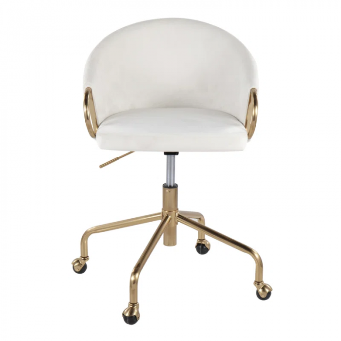 Audwine Velvet Task Chair - Image 3