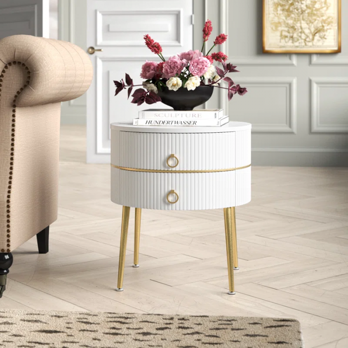 Midwest 21.85'' Tall 2 - Drawer End Table