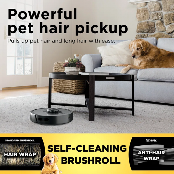 Matrix Robot Vacuum with Self-Cleaning Brushroll for Pet Hair, No Spots Missed on Carpets and Hard Floors, Precision Home Mapping, Wi-Fi Black/Silver - Image 9