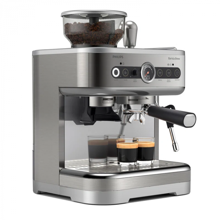 Barista Brew Semi-Automatic Espresso Machine with Frother, 280Gr Dual Bean Container - Image 8