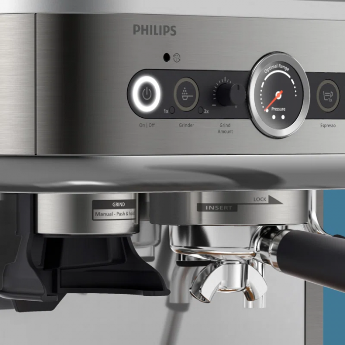 Barista Brew Semi-Automatic Espresso Machine with Frother, 280Gr Dual Bean Container - Image 3