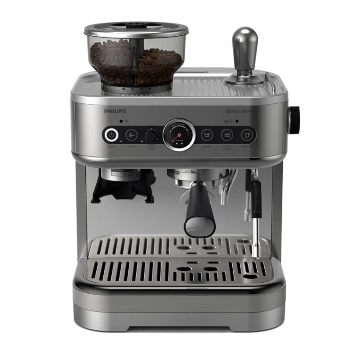 Barista Brew Semi-Automatic Espresso Machine with Frother, 280Gr Dual Bean Container - Image 9