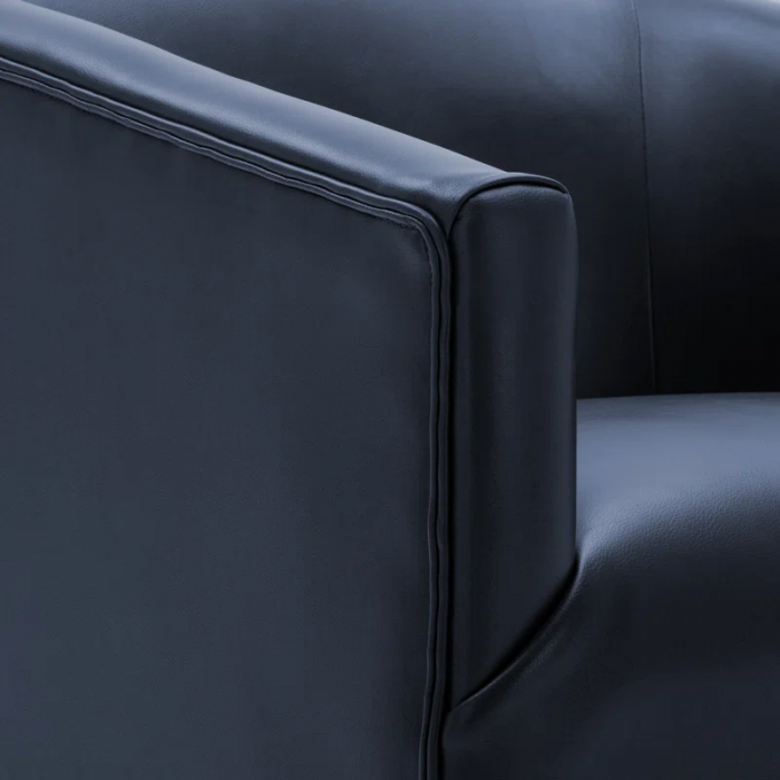 Hall Faux Leather Swivel Barrel Chair - Image 12
