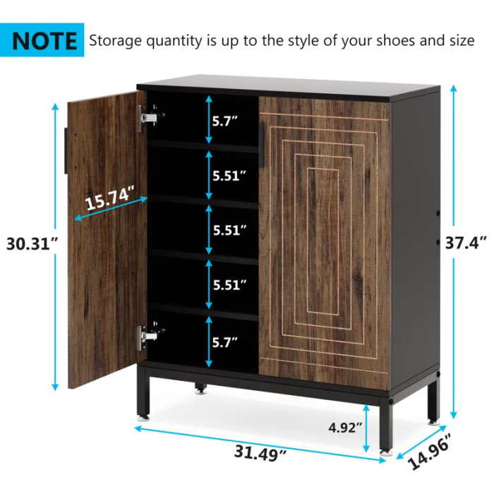 Dracut 20 Pair Shoe Storage Cabinet - Image 5