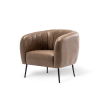 Samouri Modern Channel Tufted Barrel Accent Chair