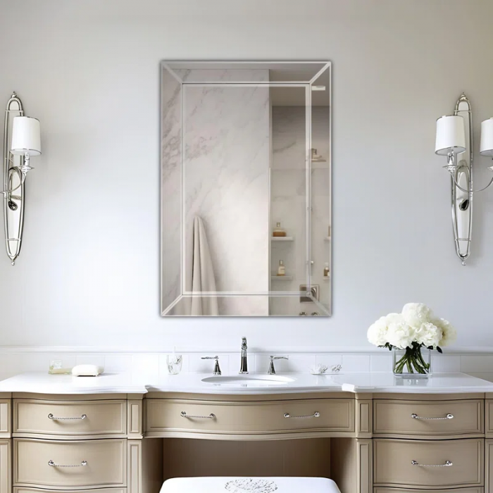 Burriss 24" Clear Beveled Edge Frame Accent Mirror - Image 11