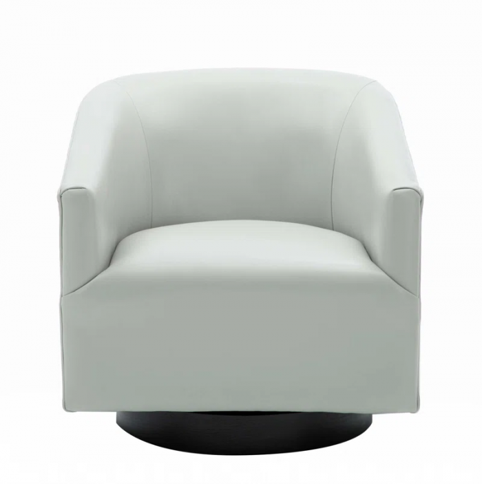 Hall Faux Leather Swivel Barrel Chair - Image 4