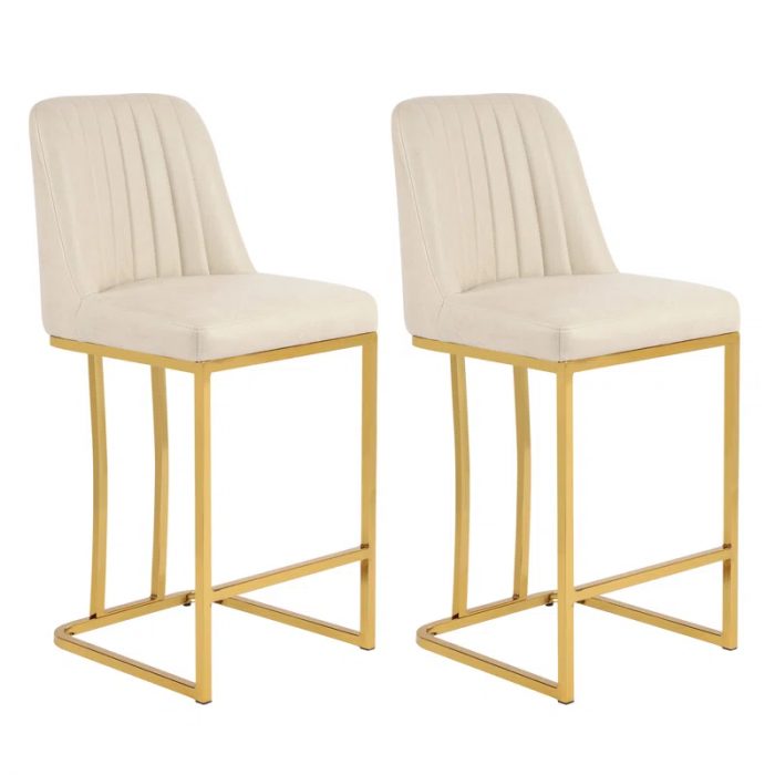 Branchville Upholstered Counter Stool with Metal Frame - Image 2