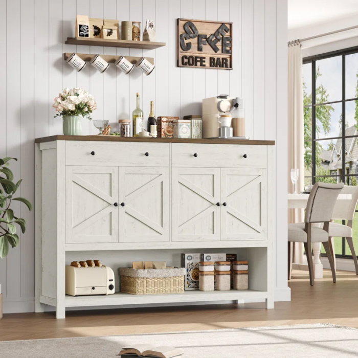 55.1" Upgraded Console Table, Entryway Table with Open Shelf - Image 4