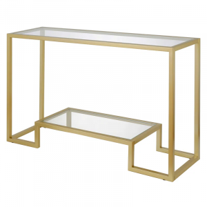 Athena Glass Top Console Table