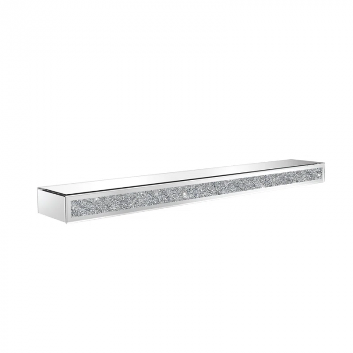 Aldobrando Crystal Glass Fireplace Shelf Floating Mantel - Image 4