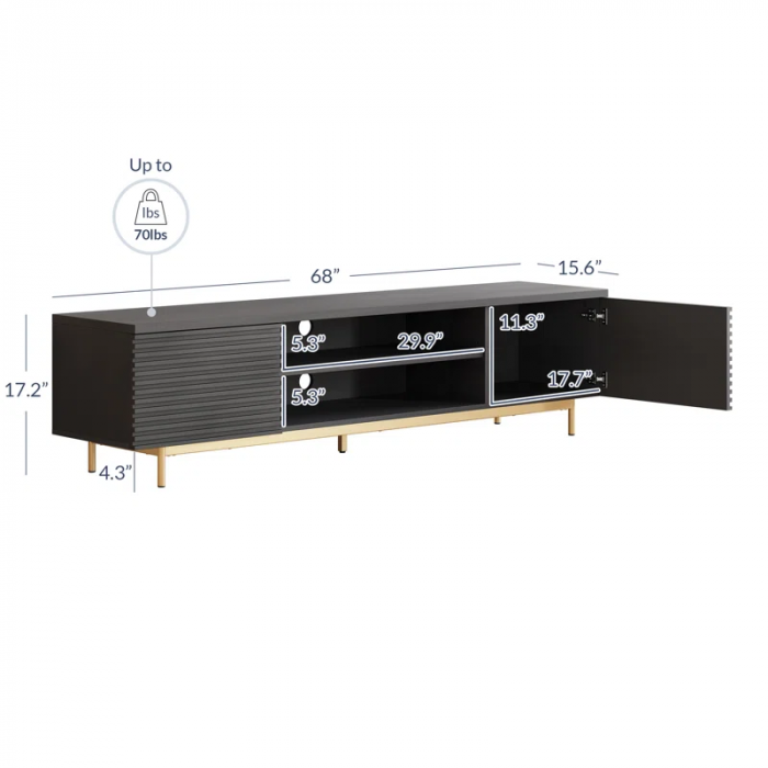 Wilber 68'' W Storage Credenza - Image 5