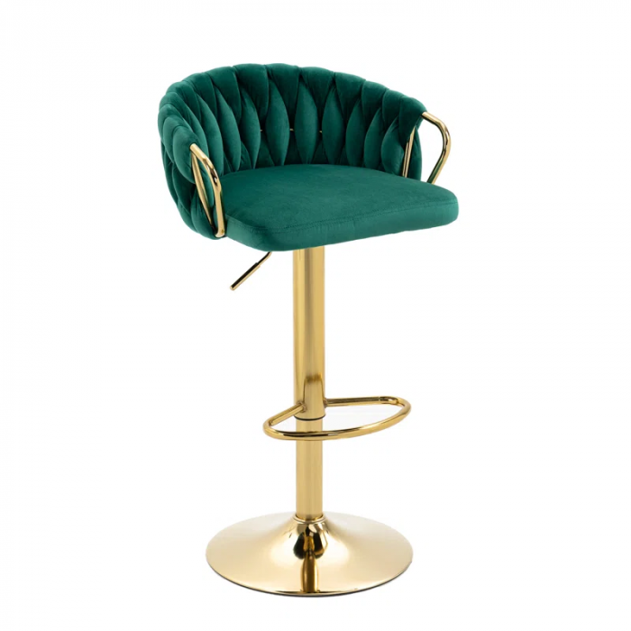 Christal Swivel Upholstered Adjustable Height Counter Stool - Image 14