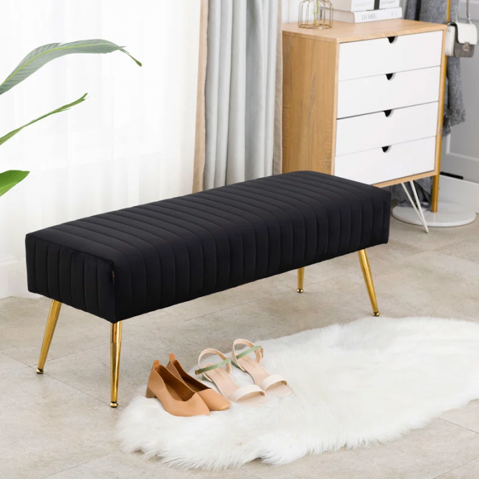 Rodjanae Velvet with Upholstery Bench - Image 5