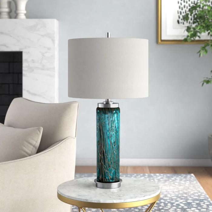 Ybanez Glass Table Lamp - Image 2