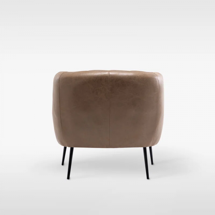 Samouri Modern Channel Tufted Barrel Accent Chair - Image 8