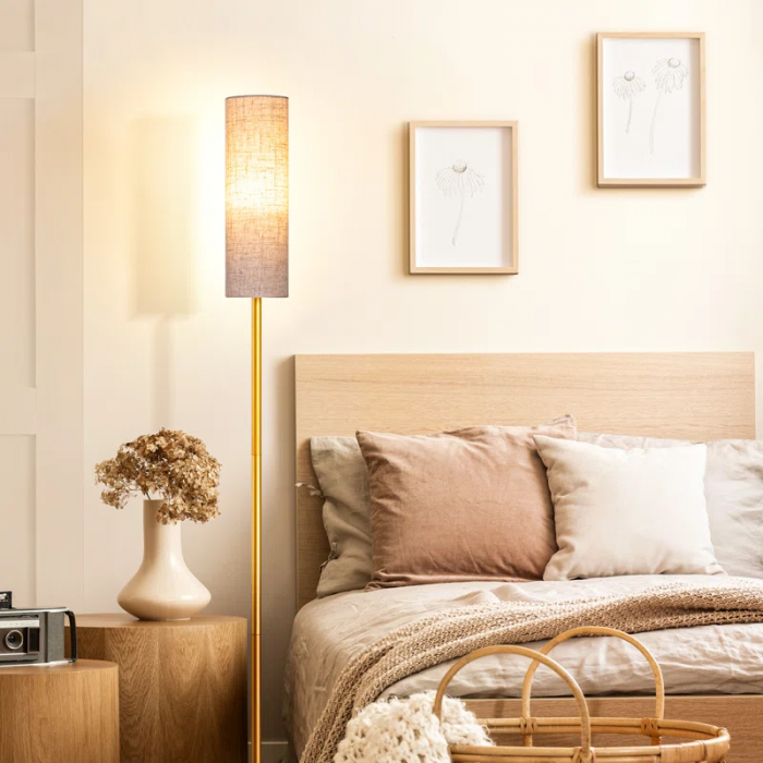 Smathering 65'' Traditional Floor Lamp with Remote Control and Bulb Included - Image 5