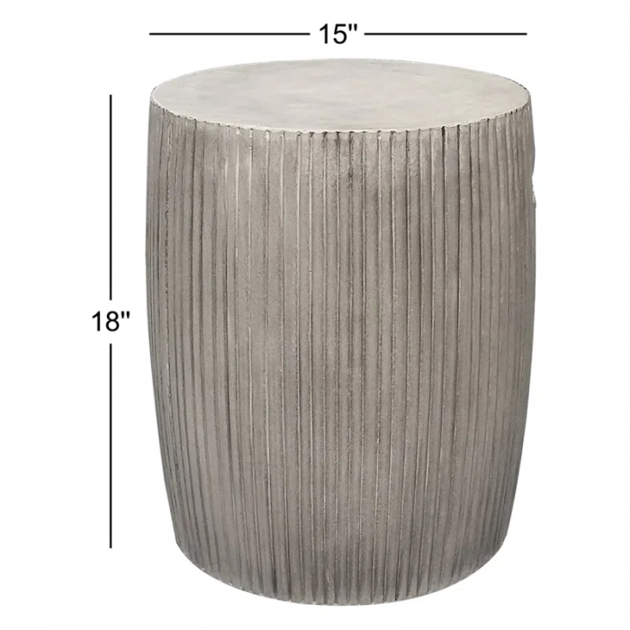 Lionel round Concrete Outdoor Coffee Table - Image 5