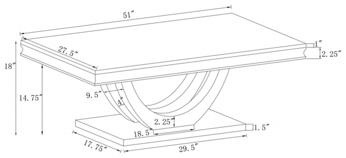 Demorest Stone Top Coffee Table - Image 5