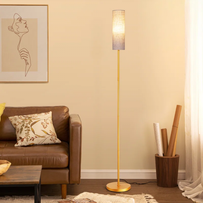 Smathering 65'' Traditional Floor Lamp with Remote Control and Bulb Included - Image 3