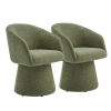 Kyo Chenille Upholstered Barrel Chair (Set of 2)