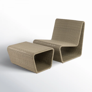 Jim Resin Adirondack Chair with Ottoman