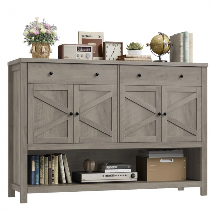 55.1" Upgraded Console Table, Entryway Table with Open Shelf - Image 3