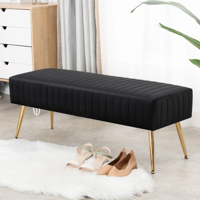 Rodjanae Velvet with Upholstery Bench - Image 4