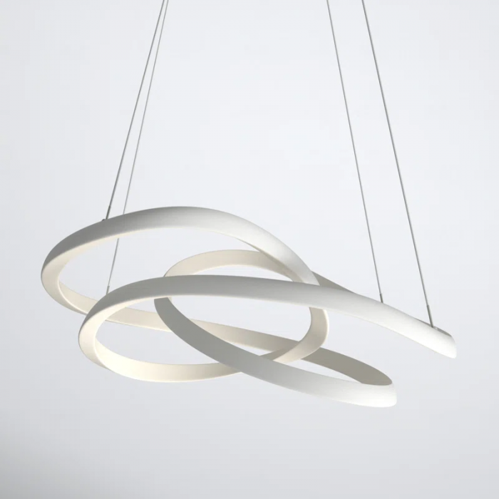 Peabody 1 - Light Matte White LED Unique/Statement Pendant - Image 2