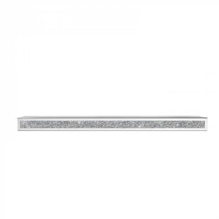 Aldobrando Crystal Glass Fireplace Shelf Floating Mantel