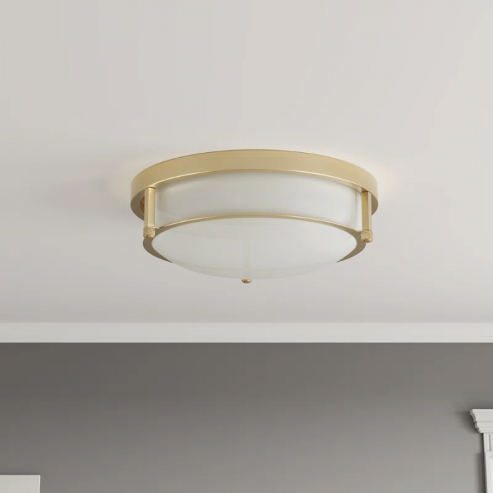Chattooga 2-E26 Light 13 Inch Classic Vintage Dimmable Flush Mount Light Fixture - Image 4