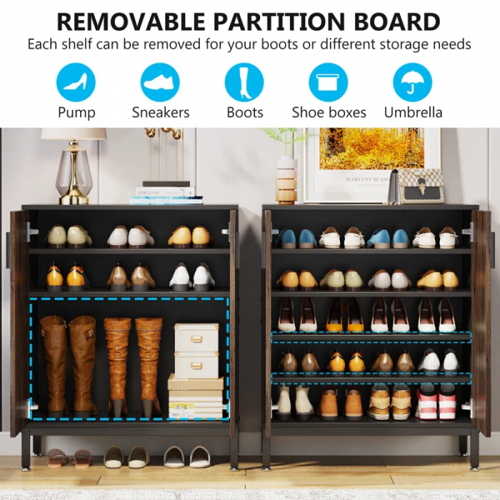 Dracut 20 Pair Shoe Storage Cabinet - Image 7