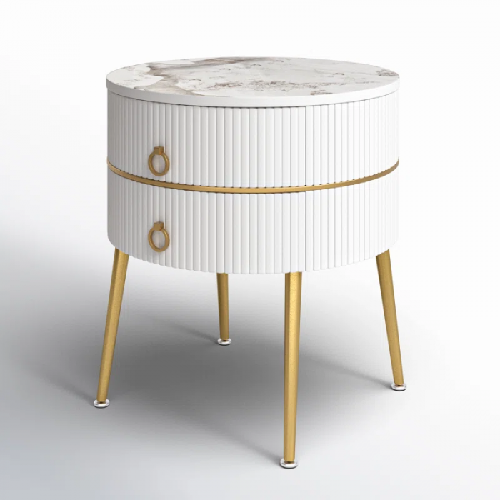 Midwest 21.85'' Tall 2 - Drawer End Table - Image 6