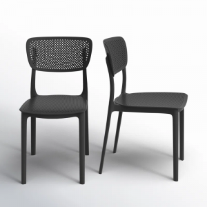 Farrah Outdoor Stacking Dining Side Chair
