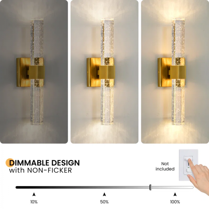 Ernesta Dimmable LED Wallchiere Crystal Wall Light - Image 11