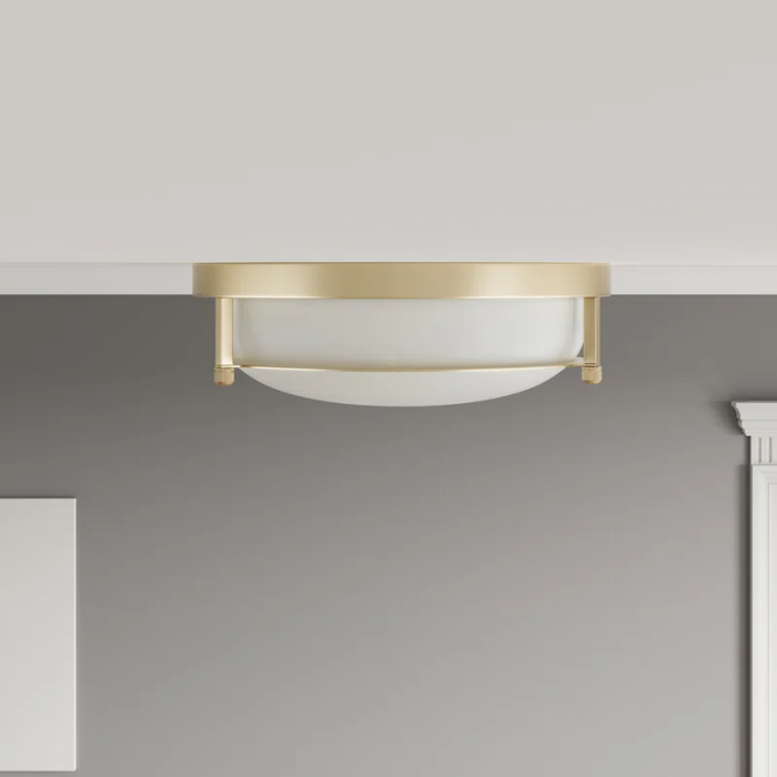 Chattooga 2-E26 Light 13 Inch Classic Vintage Dimmable Flush Mount Light Fixture - Image 3